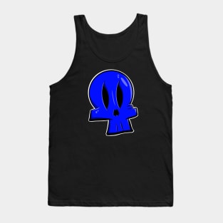 Blue Skull Tank Top